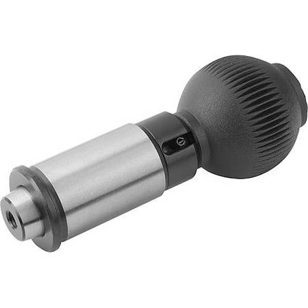 KIPP Precision indexing plunger with tapered pin, Style B, locking version K0359.110